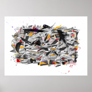 Poster Spray géométrique