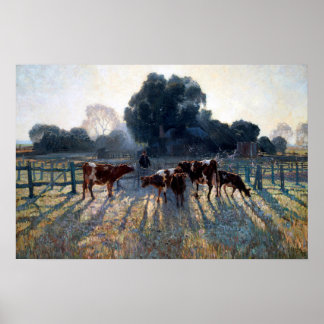 Poster Spring Frost Elioth Gruner 1919 Art australien