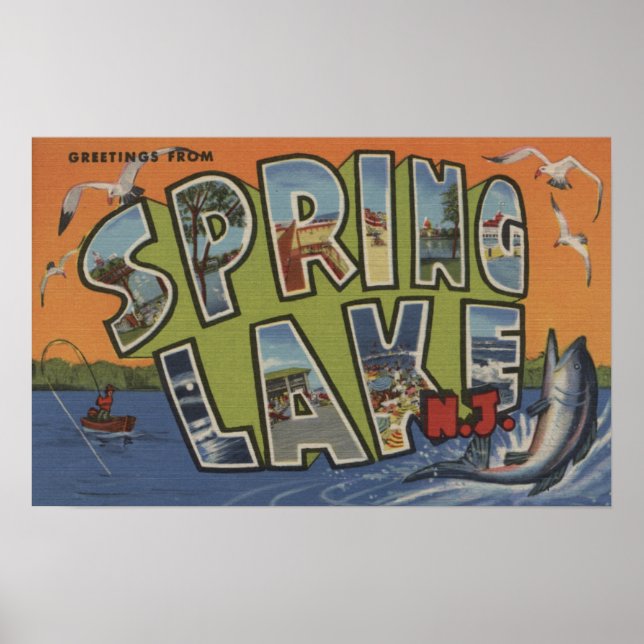 Poster Spring Lake, New Jersey - Grandes SCÈNES (Devant)