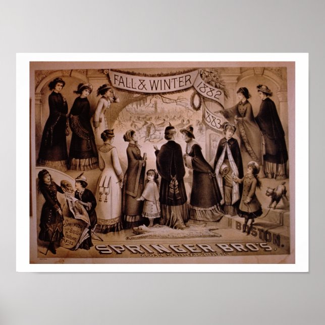 Poster Springer Brothers, Boston, Fall and Winter Collec (Devant)