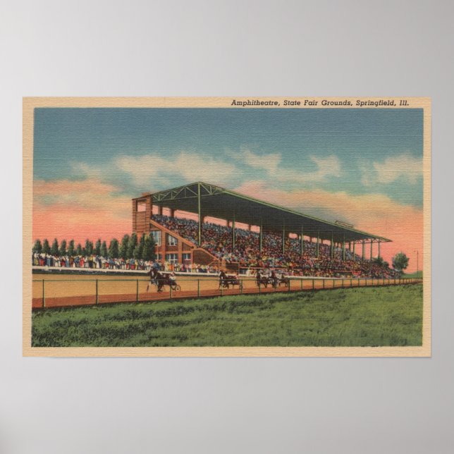 Poster Springfield, IL - State Fair Grounds Horse (Devant)