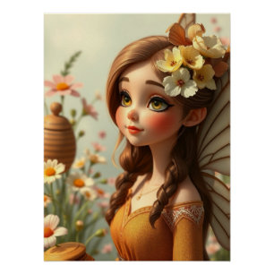 Poster Springs Fairy Art