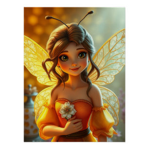 Poster Springs Fairy Art