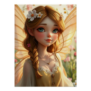 Poster Springs Fairy Art