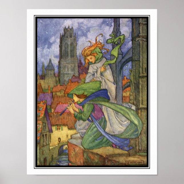 Poster Springs météo vintages par Florence Harrison (Devant)