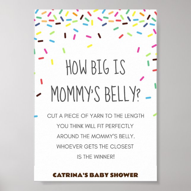 Poster Sprinkings Baby shower Party Signal (Devant)
