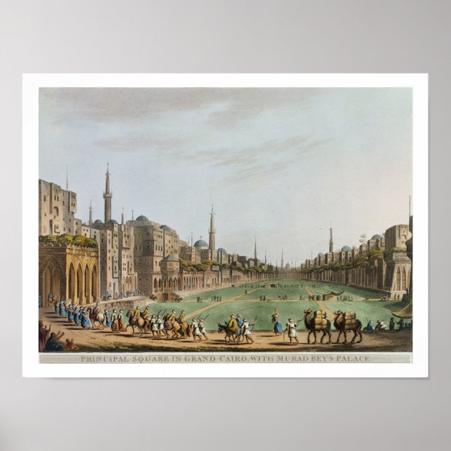 Poster Square principal au Grand Cairo, avec Murad Bey (Devant)