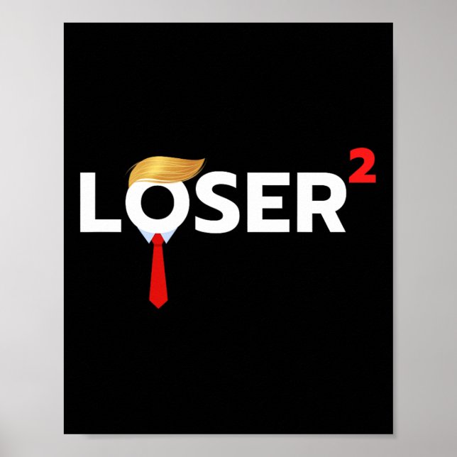 Poster Squared Funny Anti-Trump 2024 Non Pas De Nouveau T (Devant)