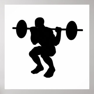 Poster Squat Silhouette