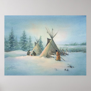 Poster SQUAW de CAMP de TIPI par SHARON SHARPE