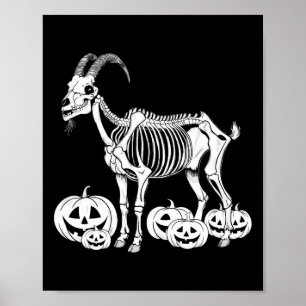 Poster Squelette de chèvre Anniversaire Halloween Hommes
