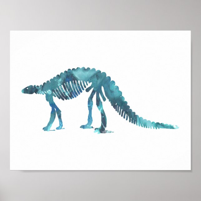 Poster squelette de scelidosaurus (Devant)