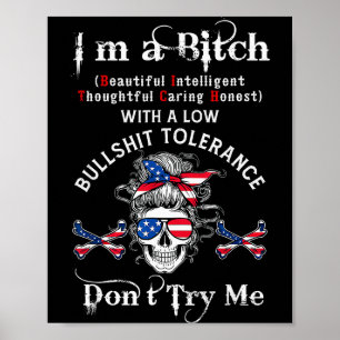 Poster Squelette Génération X Je suis un squelette intell