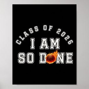 Poster Squelette Je suis tellement fini Cl de 2026 Senior