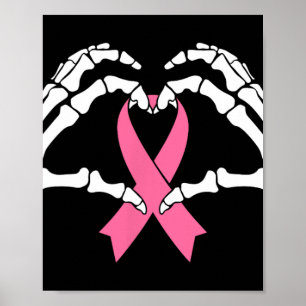 Poster Squelette Mains Tenant Ribbon Halloween Costume Ha