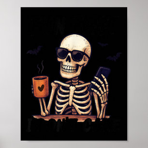Poster Squelette Sarcastique - Halloween - Fun Fact, I Do
