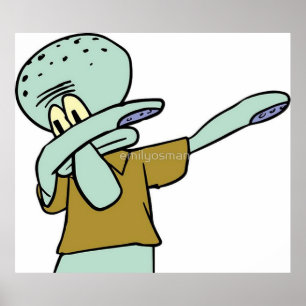 Poster Squidward Dab