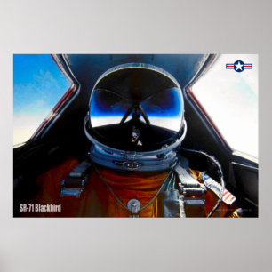 POSTER SR-71 PILOTE D'OISEAU NOIRE