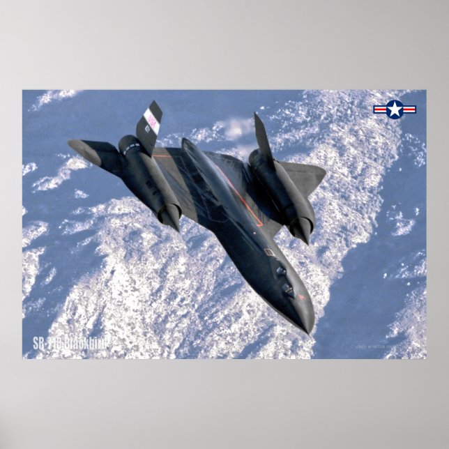 POSTER SR-71B BLACKBIRD (Devant)