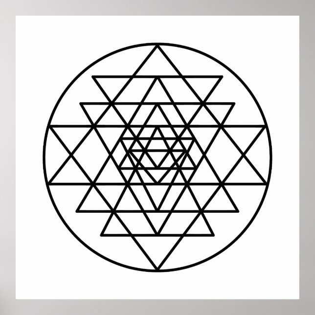 Poster Sri Yantra (Devant)
