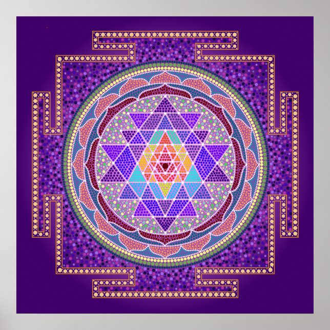 Poster Sri Yantra (Devant)