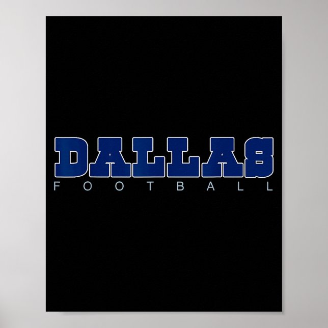 Poster Srts Fans Dallas Football Dfw City Clic  (Devant)