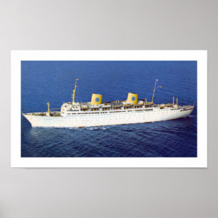 Poster SS Gripsholm en mer