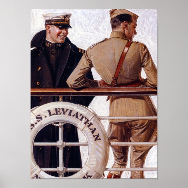 Poster SS Leviathan, 1918 par Joseph Christian Leyendecke (Devant)