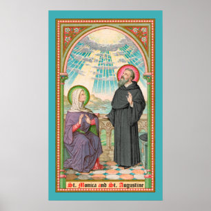 Poster SS. Monica et Augustine à Ostia (SAU 047)