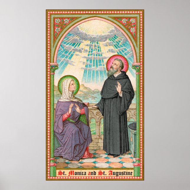 Poster SS. Monica et Augustine à Ostia (SAU 047) (Devant)