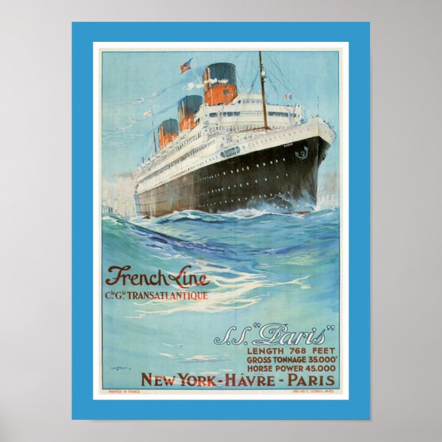 Poster ss Paris - La ligne française (Devant)
