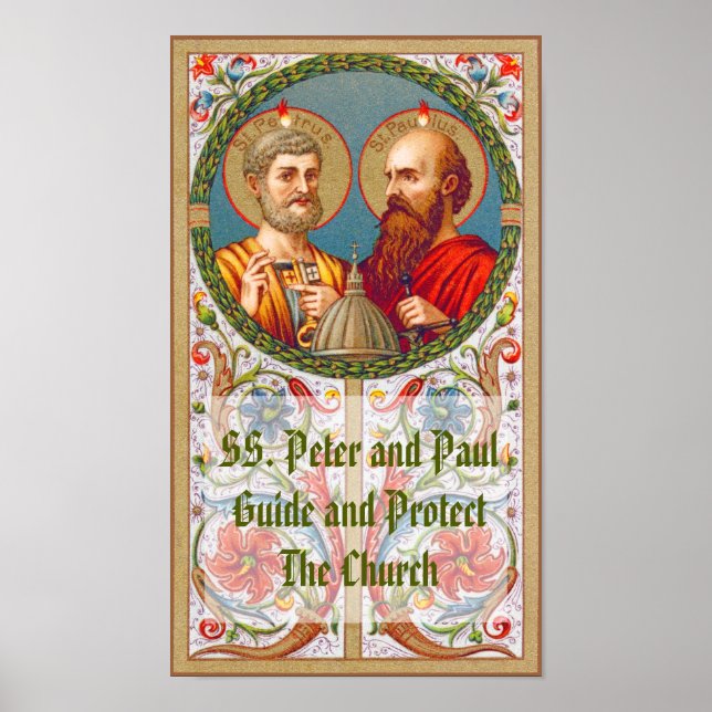 Poster SS. Pierre et Paul, Apôtres (JMAS 01) (Devant)