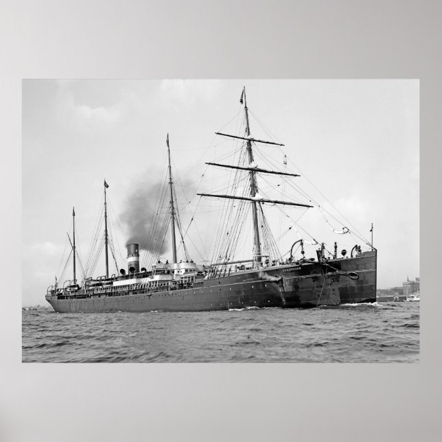 Poster SS Spaarndam (Devant)