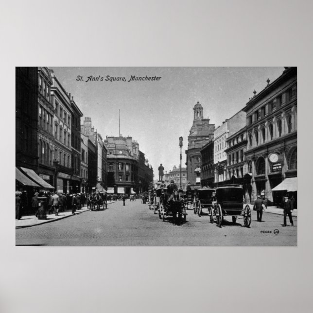 Poster St. Ann's Carré, Manchester, vers 1910 (Devant)