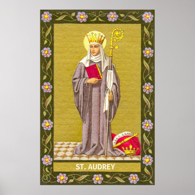 Poster St. Audrey (Etheldreda) (P 003) (Devant)