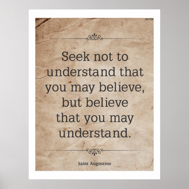 Poster St Augustine #4 (Devant)