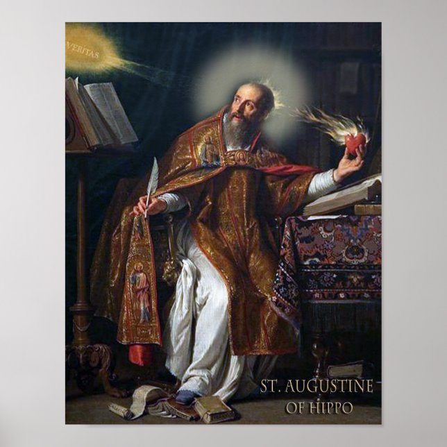 POSTER ST AUGUSTINE DE HIPPO (Devant)