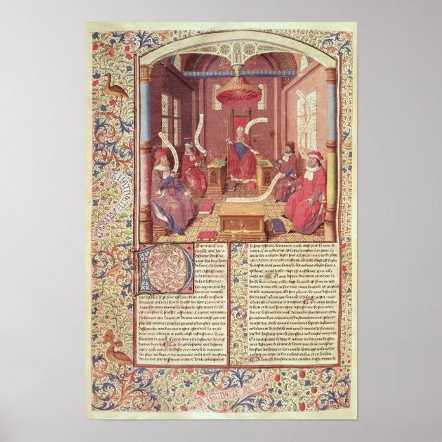 Poster St Augustine, Epicurus, Zeno, Antiochus & (Devant)
