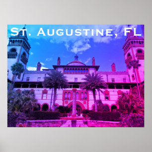 Poster St Augustine, FL - Hôtel Ponce de Leon