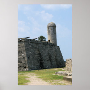 Poster St Augustine Florida fort castillo de san marcos
