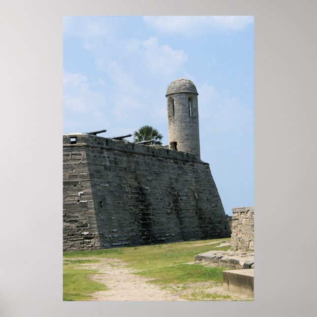 Poster St Augustine Florida fort castillo de san marcos (Devant)