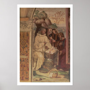 Poster St Benoît contre un paysage, de la vie o
