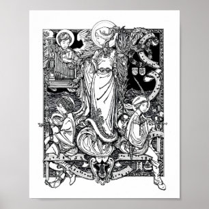 Poster St. Cecilia de Rome 8" x 10" Imprimer
