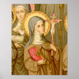 Poster St. Colette de Corbie (SAU 027) 11"x14" seulement