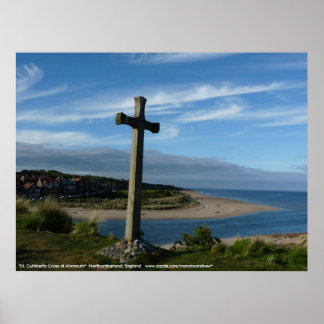 Poster St. Cuthbert's Cross, Alnmouth Northumberland