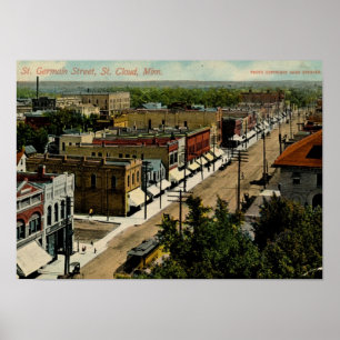Poster St de St Germain, nuage de St, cru 1914 de