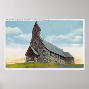 Poster St église épiscopale de Peters-par-le-Mer
