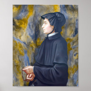 Poster St Elizabeth Ann Seton Saint catholique