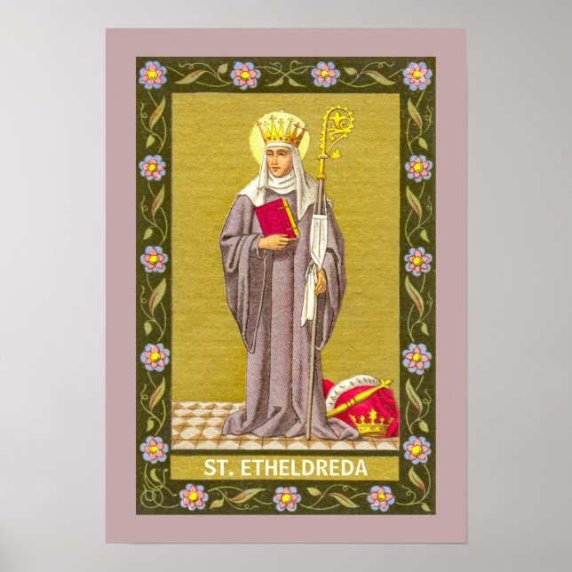 Poster St. Etheldreda (Audrey) (P 003) (Devant)