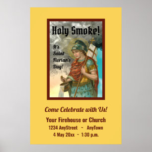 Poster St. Florian avec seau (Fumée ; M 019)